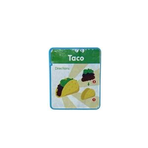 Fisher Price Servin Up Fun Food Truck Replacement Taco Recipe Card DYM74 Blue